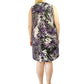 La Cera Plus Size Pleat Front Sleeveless Cheetah Print Dress