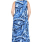 La Cera Paisley Tie Dye Print Plus Size Maxi Dress - La Cera