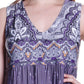 La Cera Border Print Sleeveless Printed Maxi Dress
