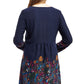 La Cera Border Floral Tunic Top