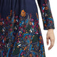 La Cera Border Floral Tunic Top
