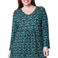 La Cera Plus Size Pullover Tunic Top - La Cera
