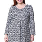 La Cera Plus Size Pullover Tunic Top - La Cera