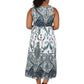 La Cera Plus Size Paisley Printed Sleeveless Long Dress - La Cera