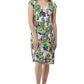 La Cera Paisley Floral Print Sleeveless Dress