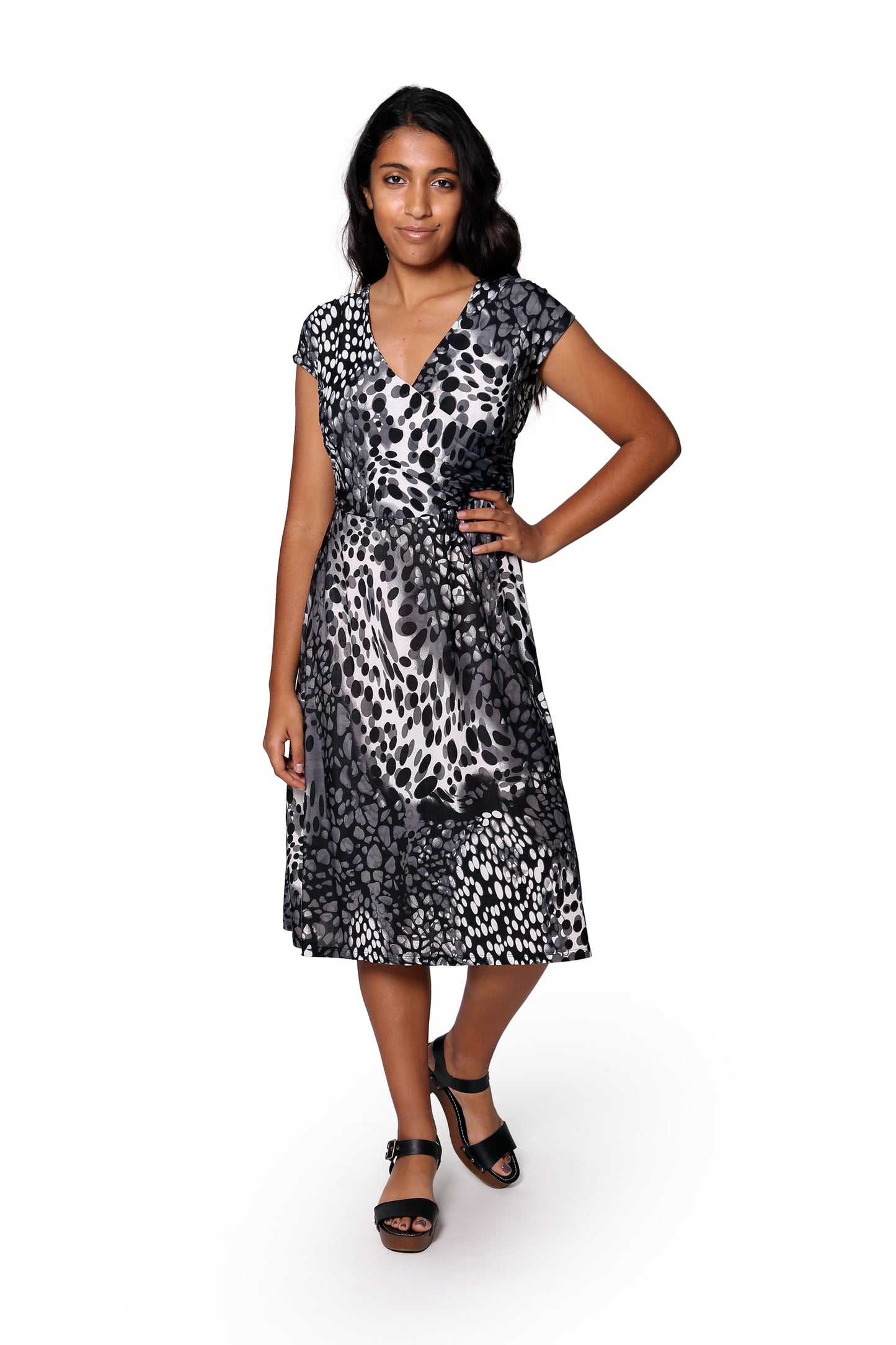 La Cera Animal Print Sleeveless Dress - La Cera