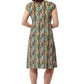 La Cera Abstract Print Sleeveless Dress