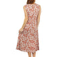 Cinnamon Floral A-line Rayon Dress