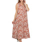 Cinnamon Floral A-line Rayon Dress