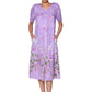 Plus Size La Cera Button Front Short Sleeve Dress - La Cera