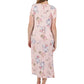 La Cera Button Front Short Sleeve Dress - La Cera