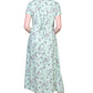 La Cera Button Front Short Sleeve Dress