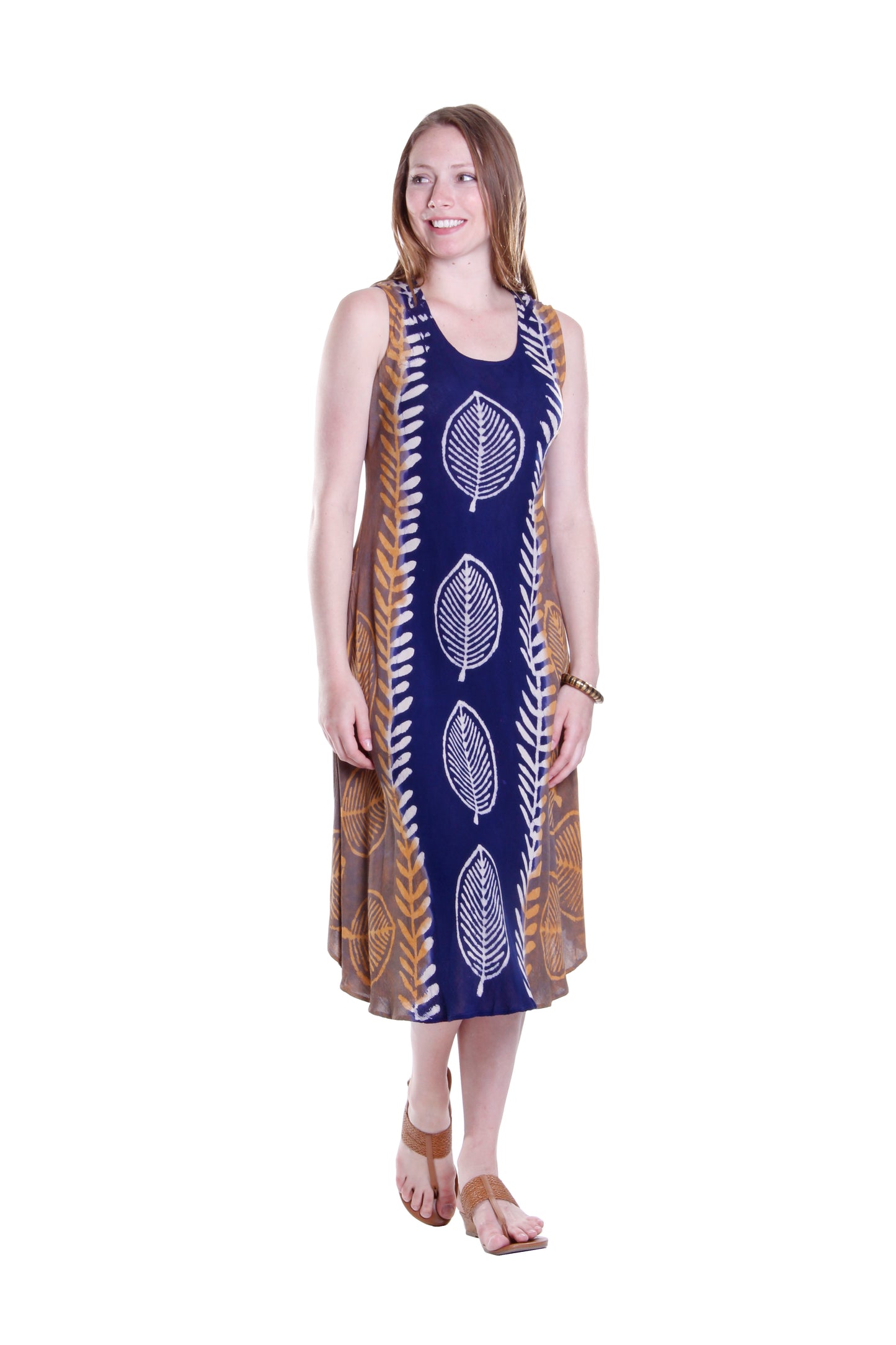La Cera Sleeveless V-Neck Dress