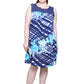 Crochet Yoke Geometrical Print Dress - La Cera