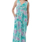 La Cera Sleeveless V-Neck Maxi Dress - La Cera