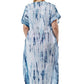 100% Cotton Tie-Dye Print Caftan