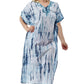 100% Cotton Tie-Dye Print Caftan