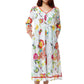 100% Cotton Floral Print Caftan - La Cera