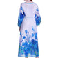 100% Cotton Floral Print Caftan - La Cera
