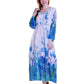 100% Cotton Floral Print Caftan - La Cera