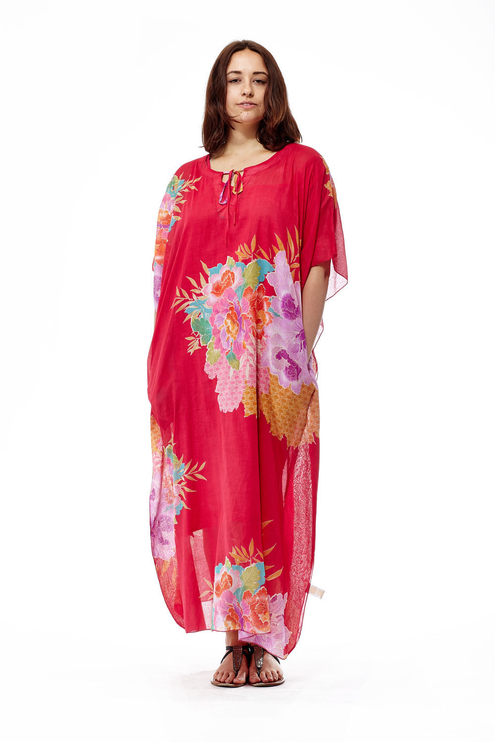 100% Cotton Border Print Caftan - La Cera