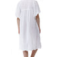 La Cera Crochet Yoke Flutter Sleeve Gown