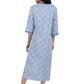 La Cera 100% Cotton Geo Printed Caftan - La Cera
