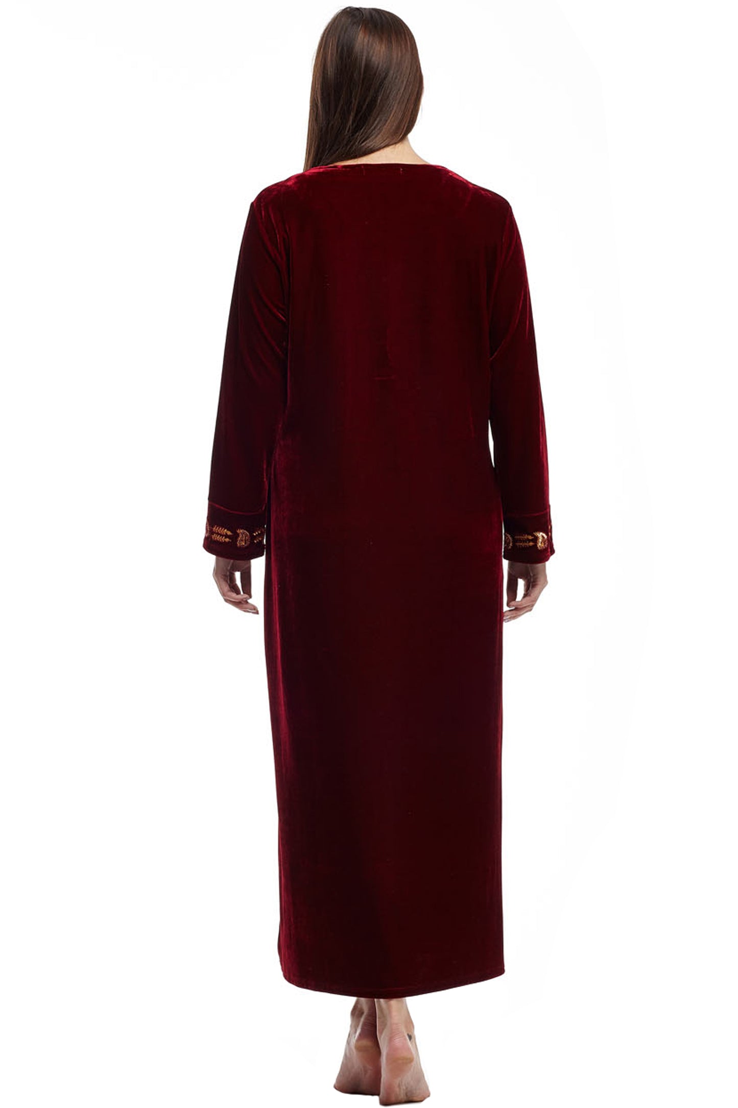 Plus Size La Cera Velour Gown - La Cera