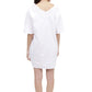 La Cera White Embroidered Cover Up - La Cera