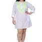La Cera Plus Size Long Sleeve Button Front Cover Up - La Cera