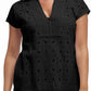 La Cera Cap Sleeve Medallion Lace Tunic - La Cera