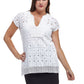 La Cera Cap Sleeve Medallion Lace Tunic - La Cera