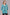 La Cera 3/4 Sleeve Turquoise Embroidered Top - La Cera - 1