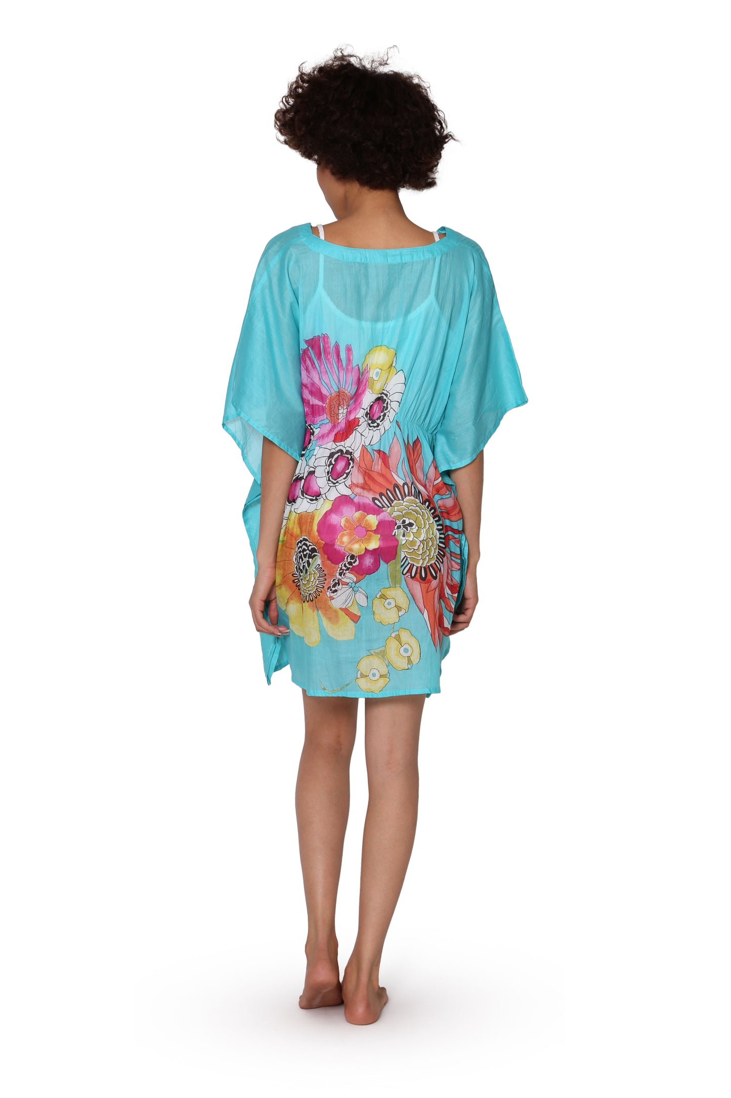 100% Cotton Floral Print Tunic - La Cera