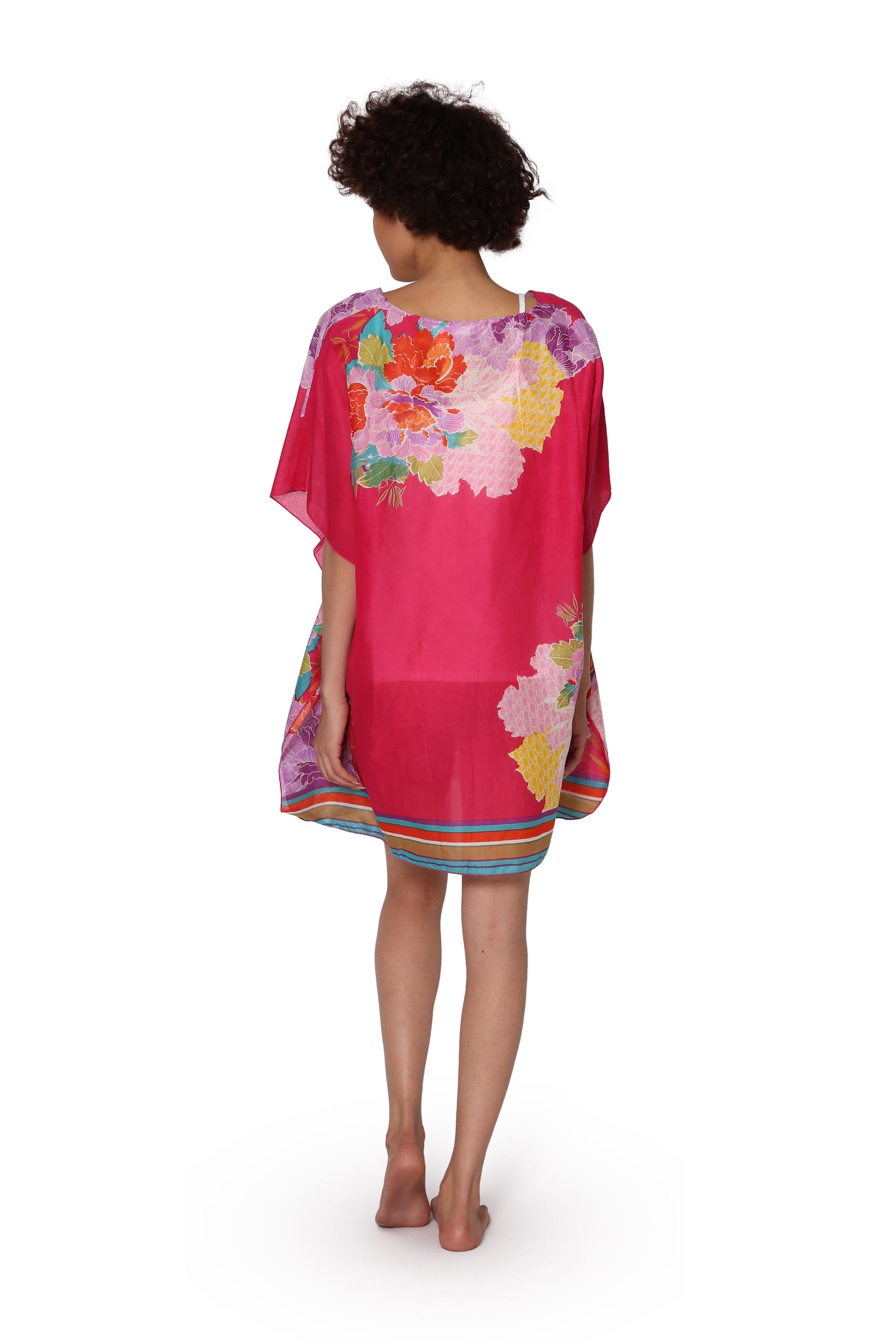 100% Cotton Border Print Tunic - La Cera
