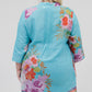 La Cera Plus Size 3/4 Sleeve Pleated Tunic Top - La Cera - 3