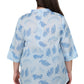Plus Size Fern Print Release Print Tunic - La Cera