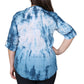 Plus Size Tie Dye Pleated Tunic - La Cera
