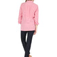 Seersucker Embroidered Button Front Shirt