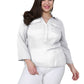 Plus Size Cotton Gauze Camp Shirt