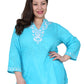 Plus Size Floral Embroidered Tunic Top