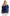Navy Embroidered Yoke Top - La Cera
