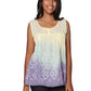100% Cotton Ombre Tie Dyed Top