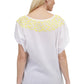 La Cera Hand-Embroidered Cover Up - La Cera