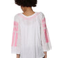 La Cera Hand-Embroidered Peasant Top - La Cera