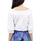 La Cera Embroidered Peasant Blouse - La Cera