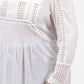 La Cera Plus Size Long Sleeve Lace Detail Top - La Cera - 3