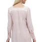 La Cera Long Sleeve Lace Yoke Top - La Cera