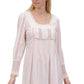 La Cera Long Sleeve Lace Yoke Top - La Cera