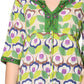 Green Floral Cotton Voile Embroidered Tunic